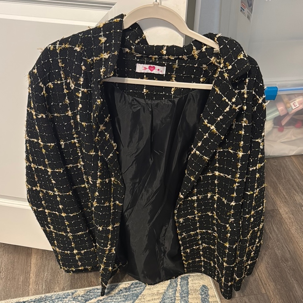 Buddy Love Black and Gold Blazer
